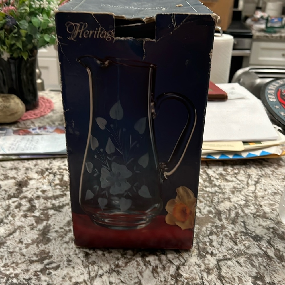 Heritage hand made etched fine crystal